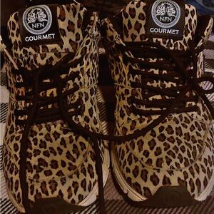 NFN Gourmet Leopard Print Sneakers